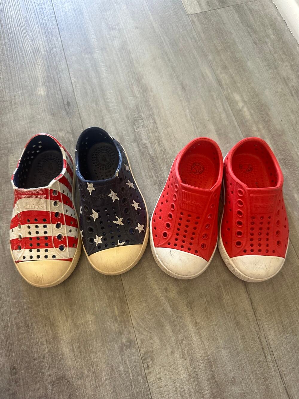 Native size 5 & 6 sneakers Red and USA